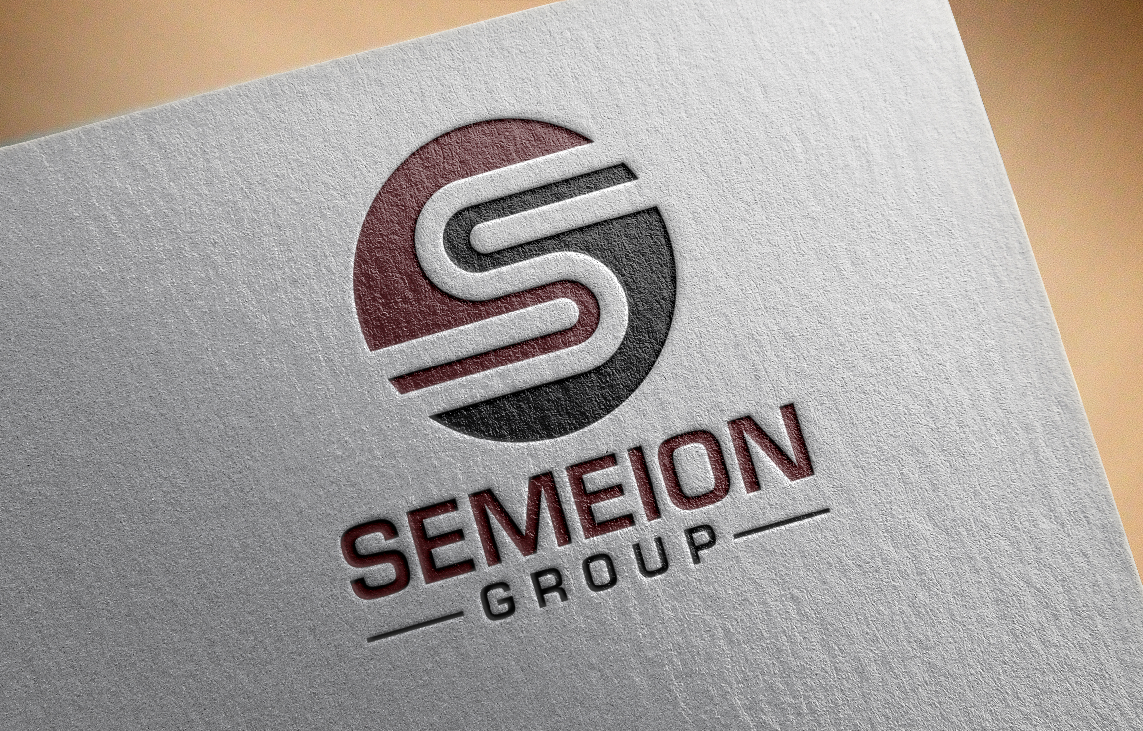 Semeion Group Logo printed on paper